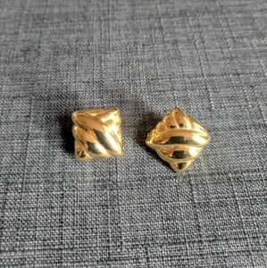 GJD Ginne Johansen Vintage Clip-On Earrings